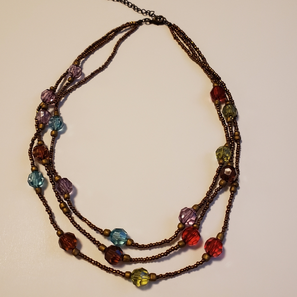 21" Beaded Statement Necklace